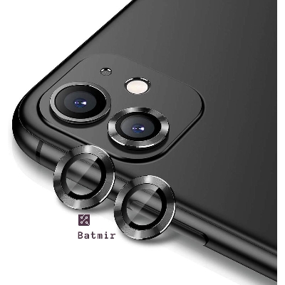 Picture of WSKEN Metal Ring Tempered Glass Camera Lens Protector for Apple iPhone 11: Guard Your Camera with Style