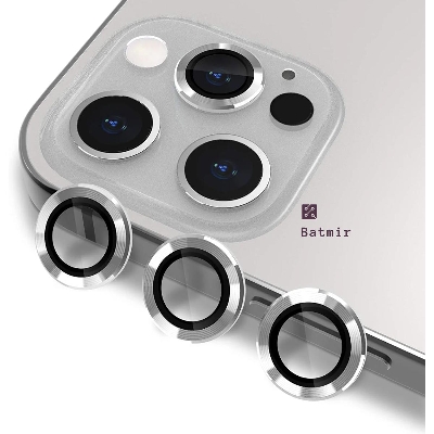 Picture of For Apple iPhone 11 Pro Camera Protector WSKEN Metal Ring Tempered Glass Camera Lens Protector