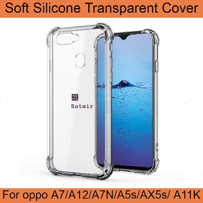 Picture of For oppo A7/ A12/ A7N/ A5s/ AX5s/ A11K Back Cover Soft Flexible Transparent Silicone Case