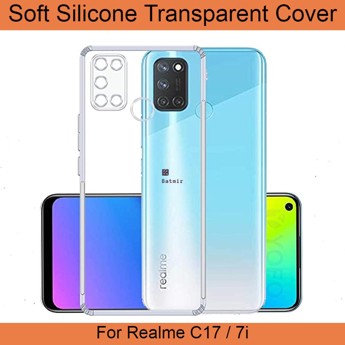 Picture of For Realme C17 / Realme 7i Back Cover Soft Flexible Transparent Silicone Case