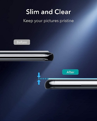 Picture of For Xiaomi Redmi Note 11 4G/ Note 11 4G 2022/ Note 11s 3D Curved Camera Lens Protector Lens Shield Latest Generation Curvy Border Glass Membrane HD Tempered Glass Camera Full Lens Protector for Mobile