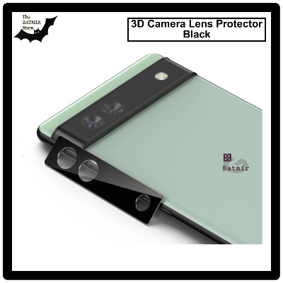 Picture of For Google Pixel 6A 3D Curved Camera Lens Protector Lens Shield Latest Generation Curvy Border Glass Membrane HD Tempered Glass Camera Full Lens Protector for Mobile