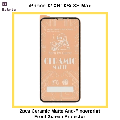 Picture of For Apple iPhone X/ iPhone XR/ iPhone XS/ iPhone XS Max 2pcs Ceramic Matte Anti-Fingerprint Front Screen Protector (Not Glass)