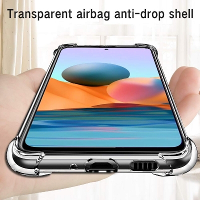 Picture of For Samsung Galaxy A11/ M11 Transparent Cover TPU Soft Flexible Airbag Transparent Silicone Case | Back Case Cover For Smartphone