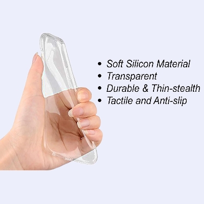 Picture of For Samsung Galaxy A03 Transparent Cover TPU Soft Flexible Airbag Transparent Silicone Case | Back Case Cover For Smartphone