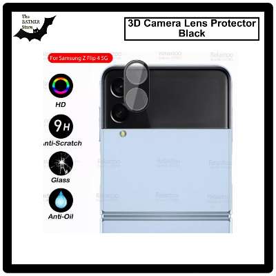 Picture of For Samsung Galaxy Z Flip 4 3D Curved Camera Lens Protector Lens Shield Latest Generation Curvy Border Glass Membrane HD Tempered Glass Camera Full Lens Protector for Mobile