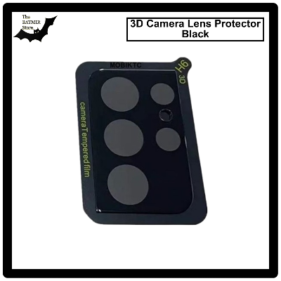 Picture of For Samsung Galaxy S21 Ultra 5G 3D Curved Camera Lens Protector Lens Shield Latest Generation Curvy Border Glass Membrane HD Tempered Glass Camera Full Lens Protector for Mobile