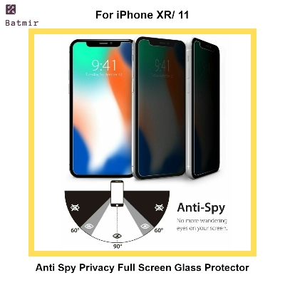 Picture of For Apple iPhone XR Anti Spy Privacy Screen Protector 9H Hardness Full Screen Glass Protector