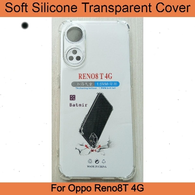 Picture of For Oppo Reno8T 4G Back Cover Soft Flexible Airbag Transparent Silicone Case
