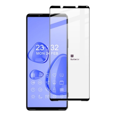 Picture of For Sony Xperia 1 III Front Screen Protector 9D Tempered Full Screen Coverage Glass Protector Black