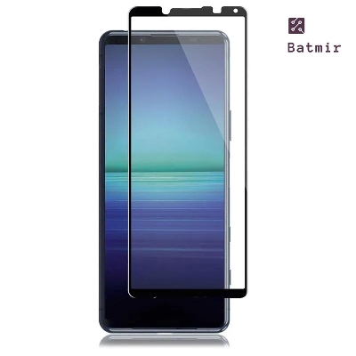 Picture of For Sony Xperia 10 III Front Screen Protector 9D Tempered Full Screen Coverage Glass Protector Black