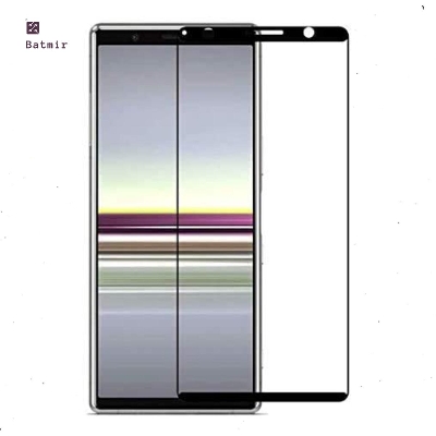 Picture of For Sony Xperia 5 Front Screen Protector 9D Tempered Full Screen Coverage Glass Protector Black