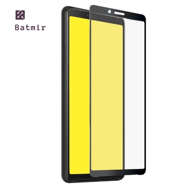 Picture of For Sony Xperia 10 II Front Screen Protector 9D Tempered Full Screen Coverage Glass Protector Black