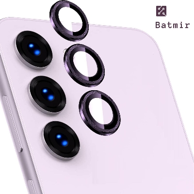 Picture of For Samsung Galaxy S23 Camera Protector WSKEN Metal Ring Tempered Glass Camera Lens Protector