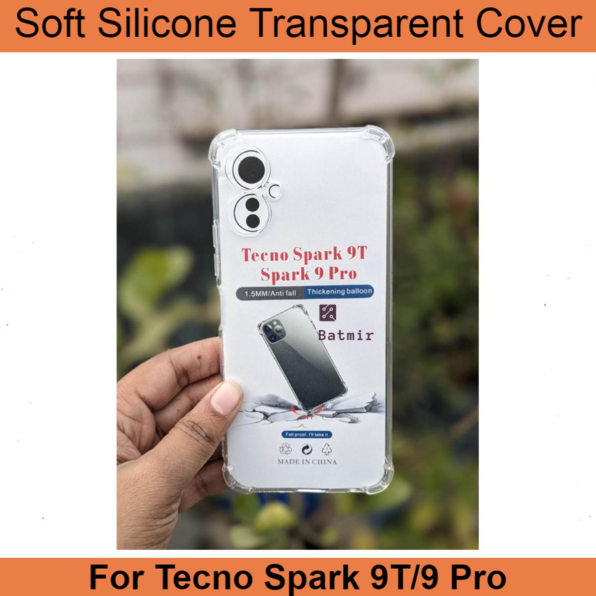 Picture of For Tecno Spark 9T/ Spark 9 Pro Back Cover Soft Flexible Airbag Transparent Silicone Case
