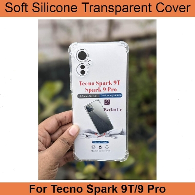 Picture of For Tecno Spark 9T/ Spark 9 Pro Back Cover Soft Flexible Airbag Transparent Silicone Case