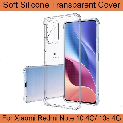 Picture of For Xiaomi Redmi Note 10 4G/ Note 10s 4G Back Cover Soft Flexible Transparent Airbag Silicone Case