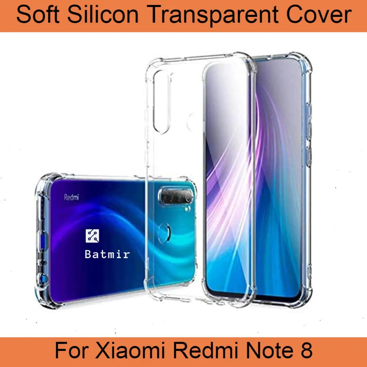 Picture of For Xiaomi Redmi Note 8 Back Cover Soft Flexible Transparent Airbag Silicone Case