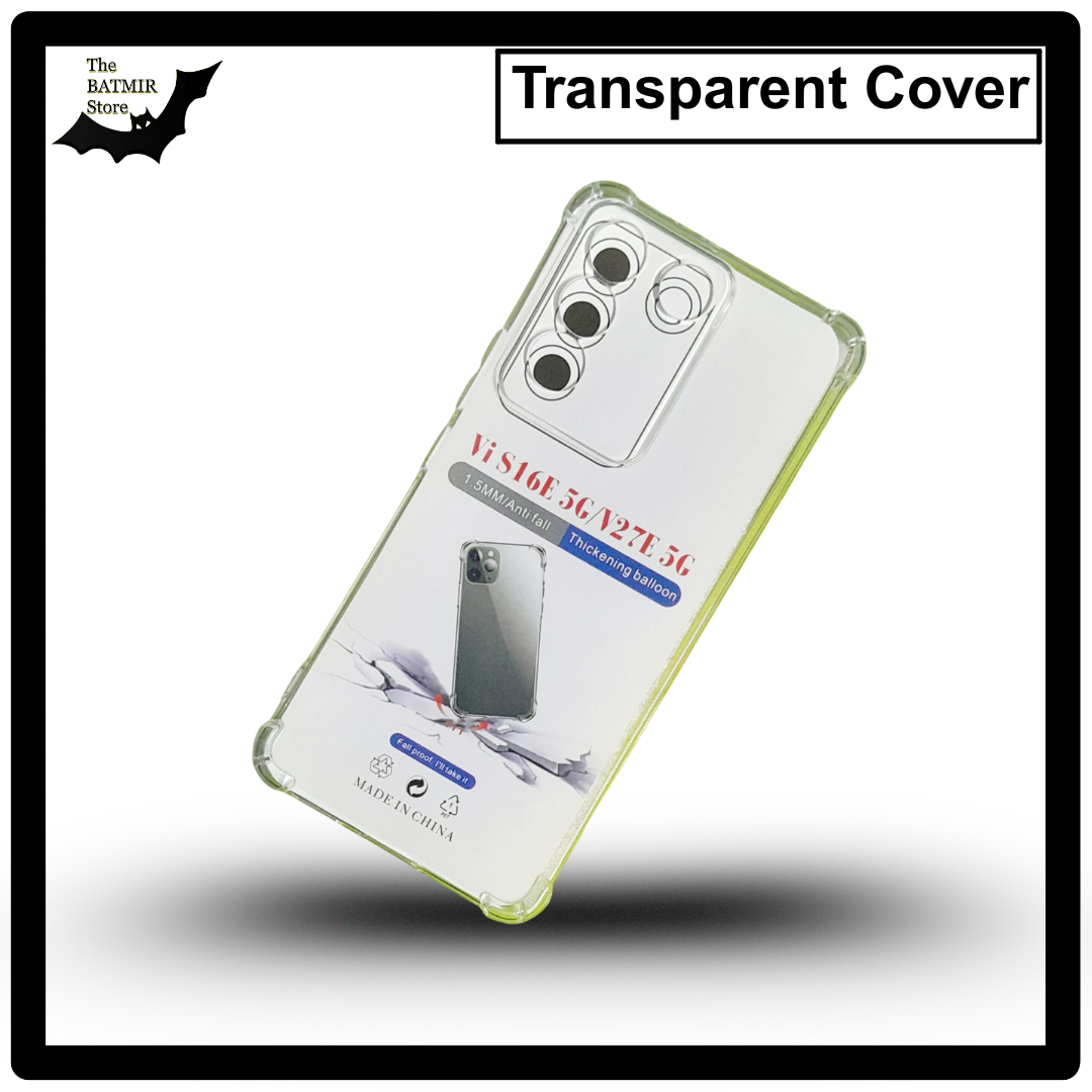 Picture of For vivo S16e 5G/ vivo V27e Transparent Cover TPU Soft Flexible Airbag Transparent Silicone Case | Back Case Cover For Smartphone