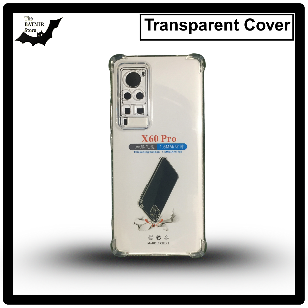 Picture of For vivo X60 Pro Transparent Cover TPU Soft Flexible Airbag Transparent Silicone Case | Back Case Cover For Smartphone
