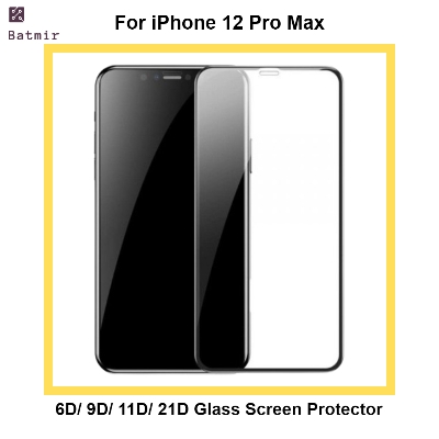Picture of For Apple iPhone 12 Pro Max Glass Screen Protector 6D/9D/11D/21D 9H Hardness Front Full Screen Protector