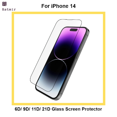 Picture of For Apple iPhone 14 Glass Screen Protector 6D/9D/11D/21D 9H Hardness Front Full Screen Protector