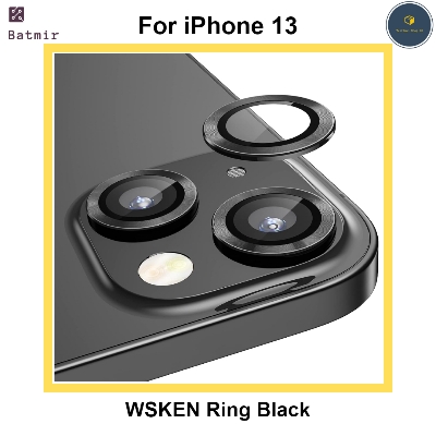 Picture of For Apple iPhone 13 Black WSKEN Ring Alloy Ultra Thin Camera Lens Protector