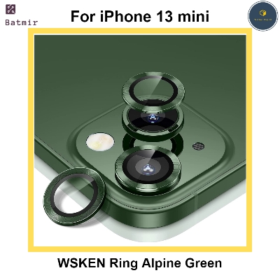 Picture of For Apple iPhone 13 Mini Alpine Green WSKEN Ring Alloy Ultra Thin Camera Lens Protector