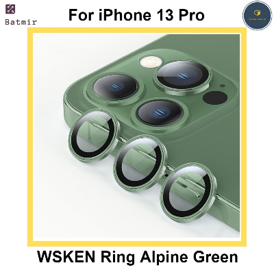 Picture of For Apple iPhone 13 Pro Alpine Green WSKEN Ring Alloy Ultra Thin Camera Lens Protector
