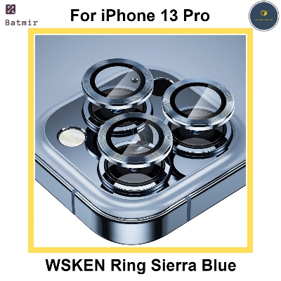 Picture of For Apple iPhone 13 Pro Sierra Blue WSKEN Ring Alloy Ultra Thin Camera Lens Protector