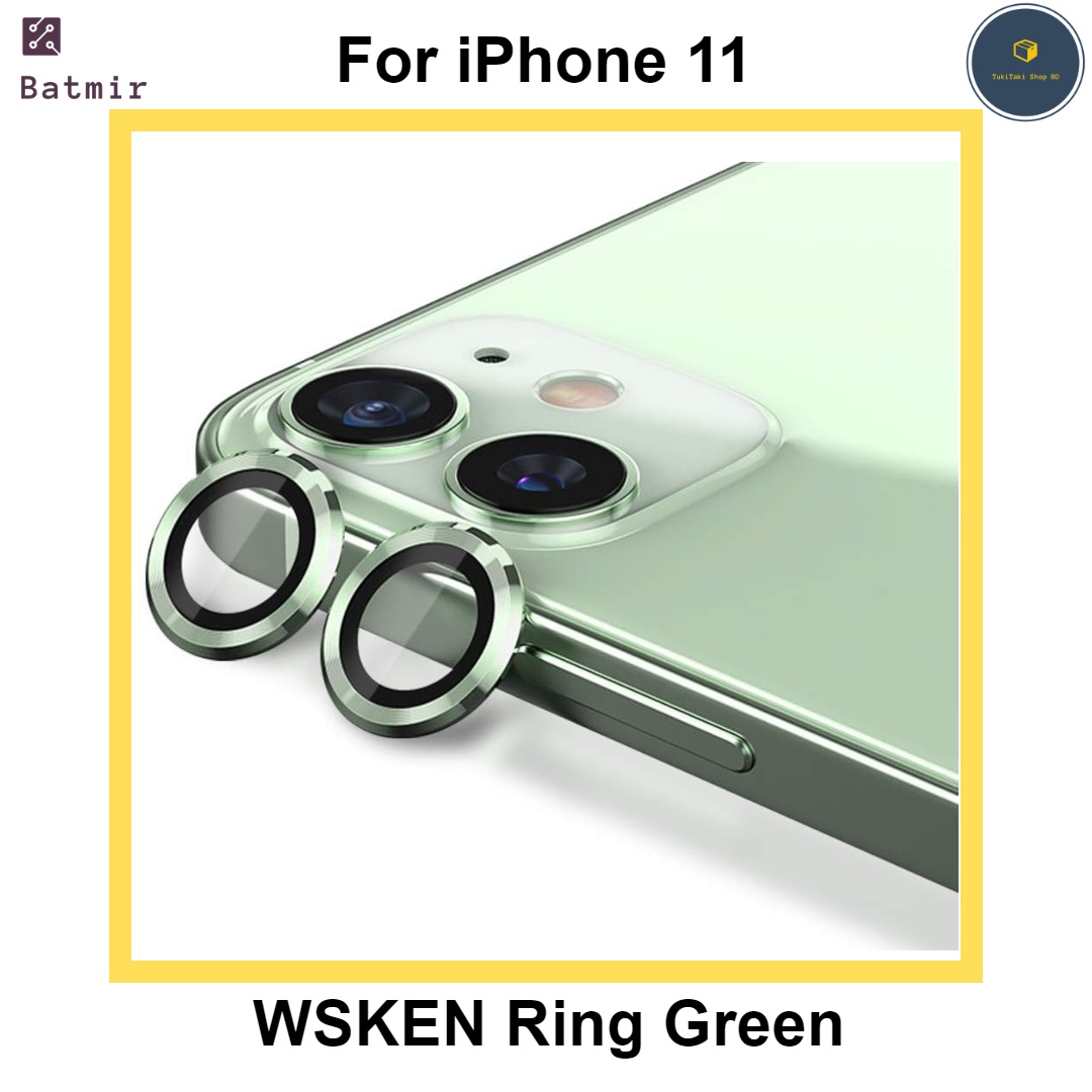 Picture of For Apple iPhone 11 Green WSKEN Ring Alloy Ultra Thin Camera Lens Protector