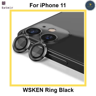 Picture of For Apple iPhone 11 Black WSKEN Ring Alloy Ultra Thin Camera Lens Protector