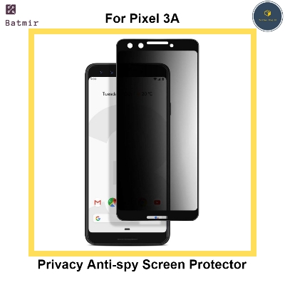 Picture of For Google Pixel 3A Privacy Anti Spy Front Screen Protector 2.5D 9H Hardness Glass Protector