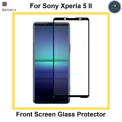 Picture of For Sony Xperia 5 II Front Screen Protector 9D Tempered Full Screen Coverage Glass Protector Black