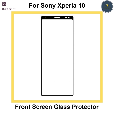 Picture of For Sony Xperia 10 Front Screen Protector 9D Tempered Full Screen Coverage Glass Protector Black