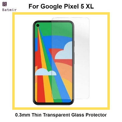 Picture of For Google Pixel 5 XL Front Screen Protector | 0.3mm Thin Borderless Transparent Tempered Glass Screen Protector