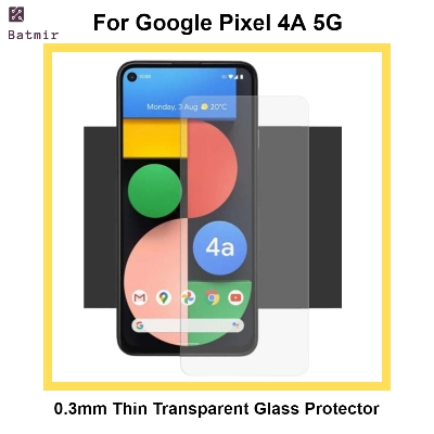 Picture of For Google Pixel 4a 5G Front Screen Protector | 0.3mm Thin Borderless Transparent Tempered Glass Screen Protector