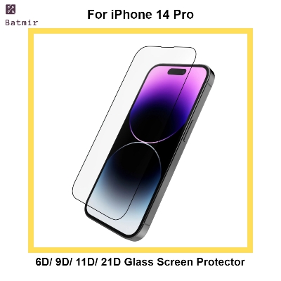 Picture of For Apple iPhone 14 Pro Glass Screen Protector 6D/9D/11D/21D 9H Hardness Front Full Screen Protector