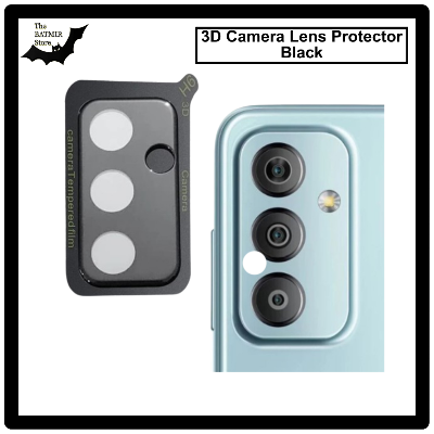 Picture of For Samsung Galaxy A54 5G 3D Curved Camera Lens Protector Lens Shield Latest Generation Curvy Border Glass Membrane HD Tempered Glass Camera Full Lens Protector for Mobile