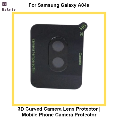 Picture of For Samsung Galaxy A04e Lens Shield Latest Generation Curvy Border Glass Membrane HD Tempered Glass Camera Full Lens Protector | 3D Camera Protector | Mobile Phone Camera Protector