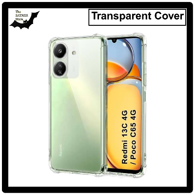 Picture of For Xiaomi Redmi 13C 4G/ Poco C65 Transparent Cover TPU Soft Flexible Airbag Transparent Silicone Case | Back Case Cover For Smartphone