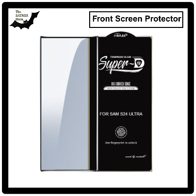Picture of For Samsung Galaxy S24 Ultra Front Screen Glass Protector Mietubl Super-D 5D Black Border Glass Protector Tempered Glass Screen Protector with Fingerprint Working