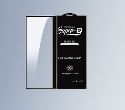 Picture of For Samsung Galaxy S24 Ultra Front Screen Glass Protector Mietubl Super-D 5D Black Border Glass Protector Tempered Glass Screen Protector with Fingerprint Working