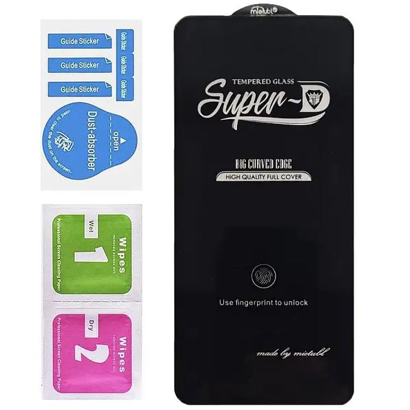 Picture of For Samsung Galaxy S24 Plus Front Screen Glass Protector Mietubl Super-D 5D Black Border Glass Protector Tempered Glass Screen Protector with Fingerprint Working