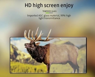 Picture of For Samsung Galaxy S24 Plus Front Screen Glass Protector Mietubl Super-D 5D Black Border Glass Protector Tempered Glass Screen Protector with Fingerprint Working