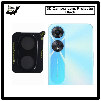 Picture of For OPPO A17 3D Curved Camera Lens Protector Lens Shield Latest Generation Curvy Border Glass Membrane HD Tempered Glass Camera Full Lens Protector for Mobile