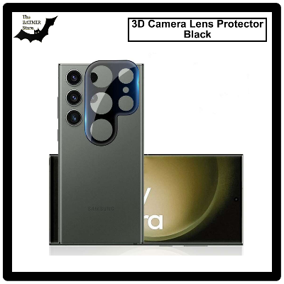 Picture of For Samsung Galaxy S23 Ultra 3D Curved Camera Lens Protector Lens Shield Latest Generation Curvy Border Glass Membrane HD Tempered Glass Camera Full Lens Protector for Mobile