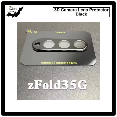 Picture of For Samsung Galaxy Z Fold3 3D Curved Camera Lens Protector Lens Shield Latest Generation Curvy Border Glass Membrane HD Tempered Glass Camera Full Lens Protector for Mobile