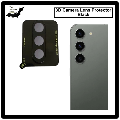 Picture of For Samsung Galaxy S23/ S23 Plus 3D Curved Camera Lens Protector Lens Shield Latest Generation Curvy Border Glass Membrane HD Tempered Glass Camera Full Lens Protector for Mobile