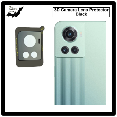 Picture of For ONEPLUS 10R 3D Curved Camera Lens Protector Lens Shield Latest Generation Curvy Border Glass Membrane HD Tempered Glass Camera Full Lens Protector for Mobile